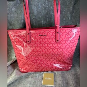 Michael Kors Vibrant Pink Logo Tote